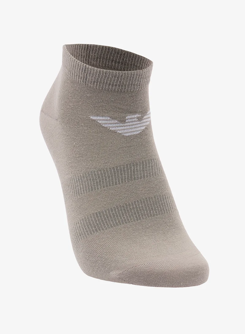 EMPORIO ARMANI  3 Pack Of Logo Ankle Socks for Men | Best Price UAE